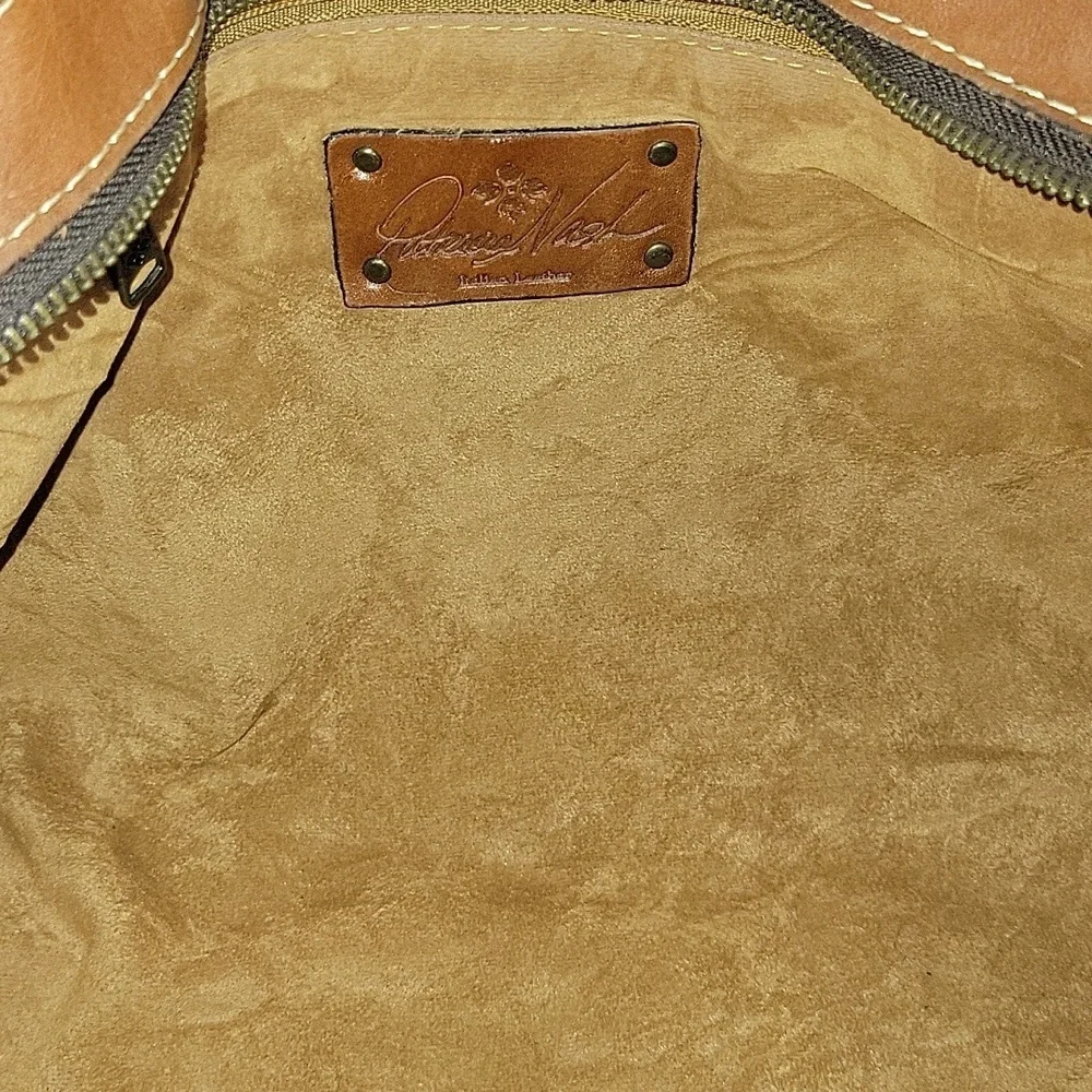 Patricia Nash Brown Tooled Leather Shoulder Bag